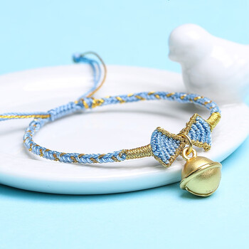 石传百世在逃公主蝴蝶结铃铛手链