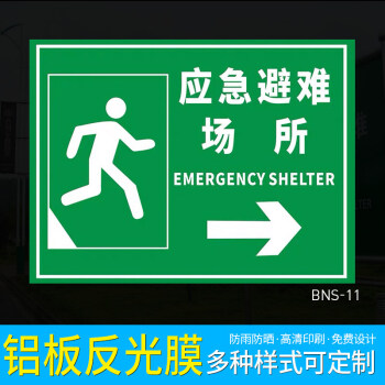 緊急疏散集合點 消防疏散指示標誌 應急避難場所 地下防空洞標識標誌