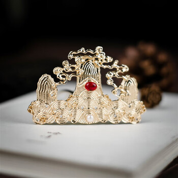 丝敏古风唐风宋制u钗子发冠敦煌舞蹈头饰儿童女精致发钗古装汉服配饰