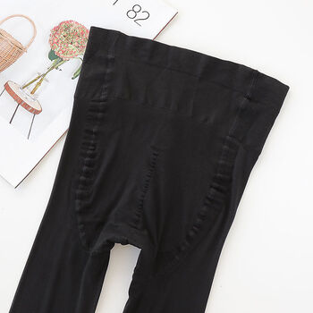 夏季任意剪丝袜女不掉当3蜜桃臀连裤袜隐形防勾足底加棉黑色1条菠萝袜