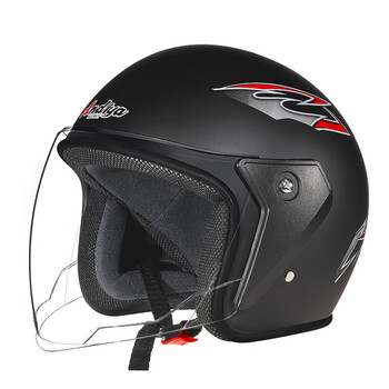 野马官方旗舰电动车头盔女冬季保暖四季通用男士骑行半盔双836哑黑