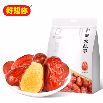 好想你 一级和田枣454g*2 免洗红枣新疆大红枣骏枣特产零食煲汤