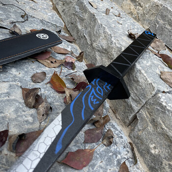 抖音同款创意礼品魔刀千刃木刀居合道木刀儿童玩具刺客五六七木剑带鞘