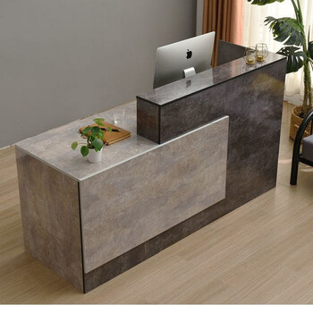 柜台前台接待台咨询台美容院理发店收银台培训机构吧台仿大理石a款色