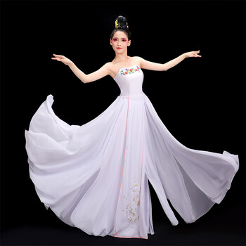 桃李杯古典舞演出服女飘逸中国风艺考湘云飞同款舞蹈表演服装连体裙l