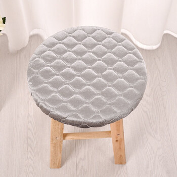 灯芯绒加厚圆凳子套圆凳子坐垫小圆坐垫纯色耐磨坐垫小吃店圆凳套