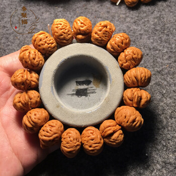 野生蟠桃手串小桃核手串手链矮桩桃胡佛珠文玩手串蟠桃核佛珠6泰聚福