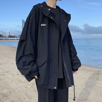 春装男装外套男2021新款潮ins百搭潮流帅气宽松夹克衫男士上衣服g887