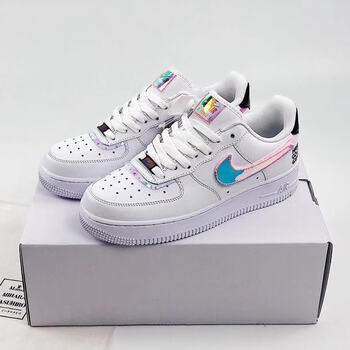 linikerb纯原2021新款空军一号电玩像素低帮板鞋百搭男女休闲鞋nike