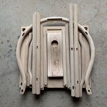 老榆木白坯白胚白茬太师椅圈椅茶椅靠背椅新中式散装实木组装椅子