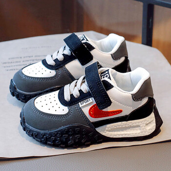 azpb官方aj女透气大童女孩运动鞋鞋秋款潮流中童鞋阿甘秋季儿童防滑