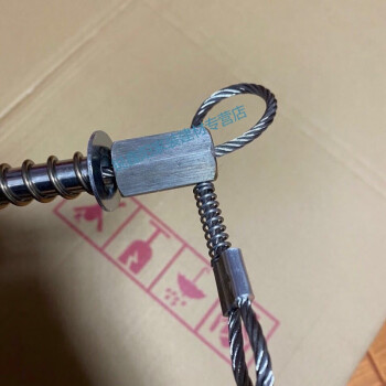 304不锈钢弹簧钢丝弹簧三节绳弹簧钢丝套单向锁弹簧 二级锁 踏板