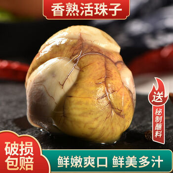 新鲜五香13天活珠子钢化蛋鸡胚胎蛋喜蛋无毛批发蜜鲜湾五香10枚试吃