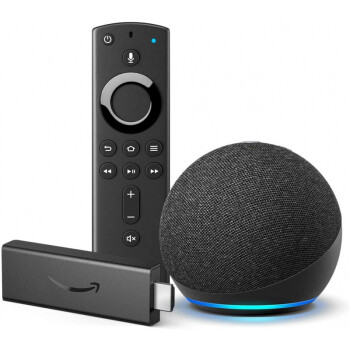 Amazon Fire Tv Stick 4k 亚马逊高清电视盒子网络播放器火棒1布谷鸟fire Tv Stick 4k Echo Dot 官方标配 图片价格品牌报价 京东