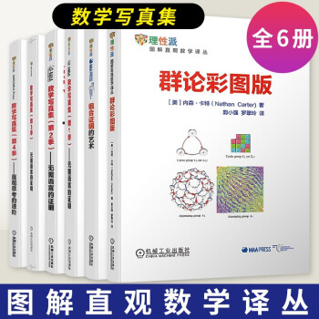 数学写真集全6册 第1-3季无需语言的证明+第4季直观思考的进阶+组合证明的艺术+群论彩图版图解数学