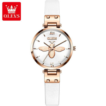 欧利时(olevs)手表女时尚潮流ins风女士小蜜蜂腕表石英表简约防水女表