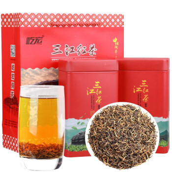 屹宏（yihong）细芽红茶500g铁罐装广西柳州三江红茶布央高山茶金骏眉浓果蜜香型 500g