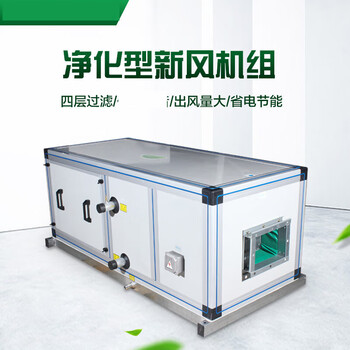 定制定制净化型吊顶式新风机组4排管 水系统冷暖空气组合式空调机