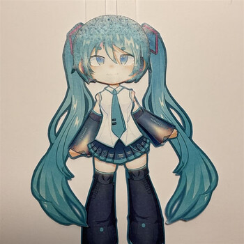 绿野客原神可动纸片人可动纸片人成品二次元动漫周边古见初音未来原神