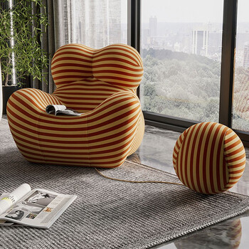 妈妈的怀抱沙发懒人沙发休闲创意沙发凳子斑马纹1020930850定型棉款