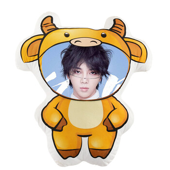 华晨宇公仔抱枕毛绒娃娃人形抱枕周边男女朋友真人脸照片玩偶定制栩傲