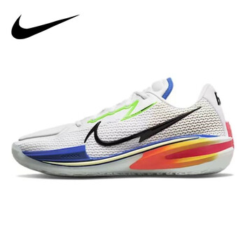 严选好物耐克nikeairzoomgtcut男子低帮轻便实战运动篮球鞋白蓝彩色dx