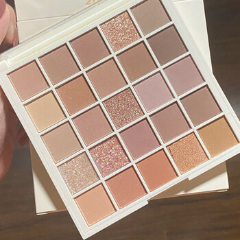 花西子眼影盘2023年新款大地色珠光哑光小众平价学生 05# 25色燕麦色