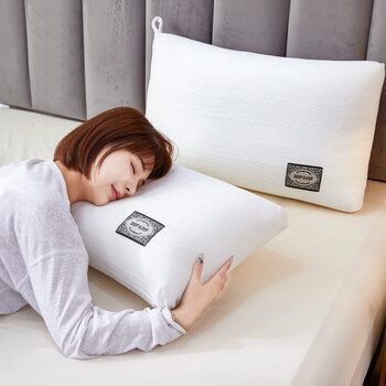 枕头加厚加高高枕头不变形加厚加高厚硬护jing椎枕芯男家用助睡眠酒店