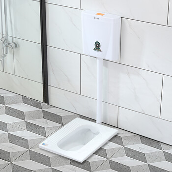 家用排便蹲坑厕所家用陶瓷蹲便器节能冲水箱整套装卫生间防臭蹲坑式
