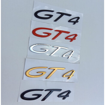 適用保時捷車車標尾標gt4gt2rs卡曼改裝英文porsche後備箱標識貼 gt4