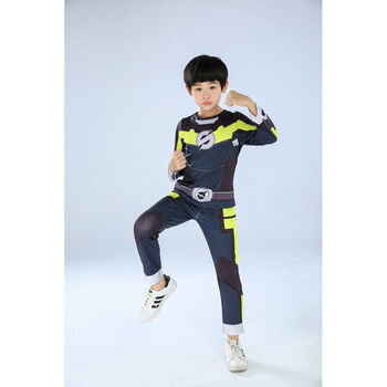 巨神战击队衣服装备超救分队男孩变形玩具 黑爆卫衣服 150