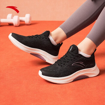 安踏安踏【神行5】运动鞋男女健身训练情侣缓震跑步跳绳羽毛球鞋 【女