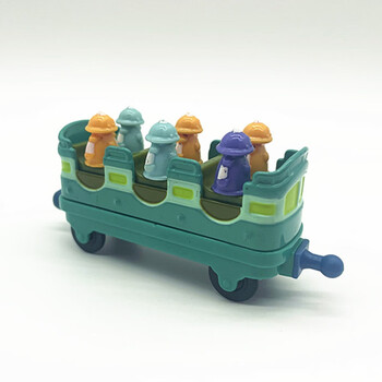 恰恰特快车玩具手推滑动 恰恰特快车 火车宝宝车厢 儿童玩具车 青色