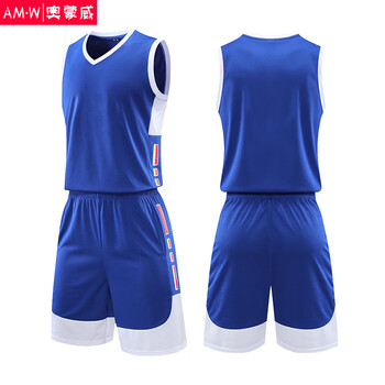 奥蒙威篮球服套装男个性定制体育运动宽松学生训练队服吸湿排汗比赛