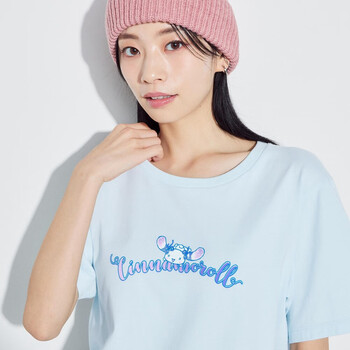 优衣库女装亲子装utsanrio三丽鸥印花短袖t恤大耳狗新款46849060浅