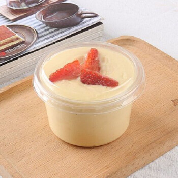 布丁盒带盖网红卡通冰淇淋盒自制酸奶慕斯杯果冻布丁杯奶冻蛋糕烘焙