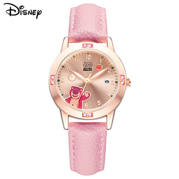 disney迪士尼儿童手表女孩小学生防水草莓熊女童只看时间电子表生日