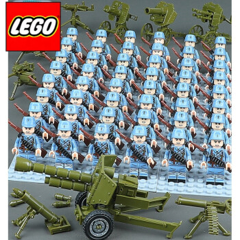 樂高(lego)樂高八路軍長津湖抗美援朝軍事小人仔人偶男孩拼裝積木玩具