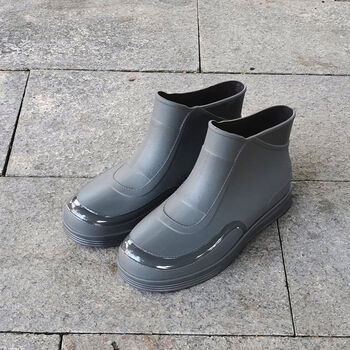 zuylfyp夏季雨鞋男防水休闲厨房防滑水鞋男式时尚新款厚底胶鞋潮流