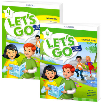 英文原版进口 牛津少儿英语 lets go第五版 4级别 letsgo教材 6-12岁