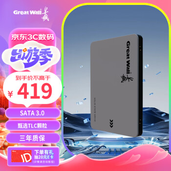 长城（Great Wall) 1TB SSD固态硬盘 SATA3.0接口 读速550MB/S台式机/笔记本通用 GW560系列