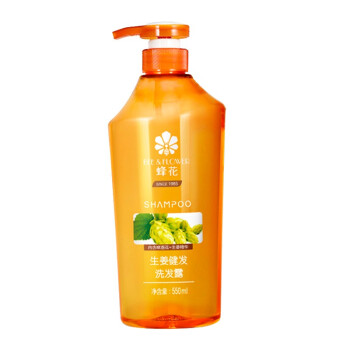 蜂花（BEE&FLOWER）洗发水生姜健发(男女士控油含啤酒花精华) 洗发水550ml