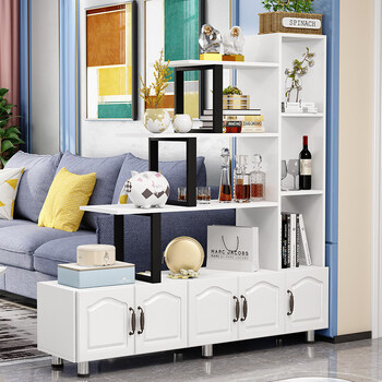 尼创进门玄关柜客厅隔断柜置物架酒柜屏风简约现代鞋柜一体装饰柜厅柜