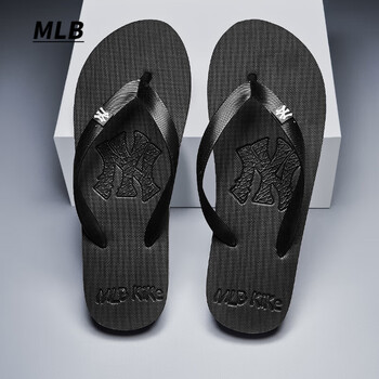 mlb官方代购夏季ny人字拖潮男士夹脚凉鞋陈冠希拖鞋夏天学生室外外穿