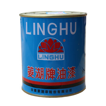 定制菱湖牌油漆醇酸调和漆金属木制工业漆银粉漆室内外栏杆金属防锈漆