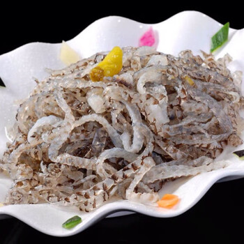 新鲜原味熟鱼皮泡椒鱼皮食材500g海鲜凉拌火锅鱼皮餐