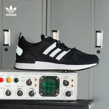 adidas阿迪达斯官方三叶草zx 700 hd男女经典运动鞋fx5812 黑2f白 黑