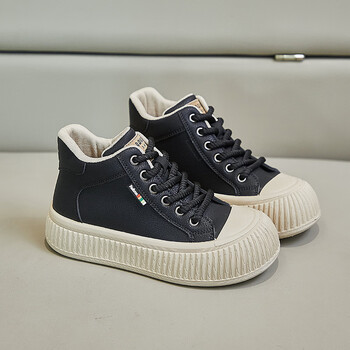 西凯威xkwell大头鞋女2024夏季新款高帮小白鞋女ins潮韩版学生跑步