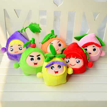 萨默斯果宝特攻公仔 玩偶菠萝吹雪陆小果公仔抱枕儿童毛绒玩具娃娃女