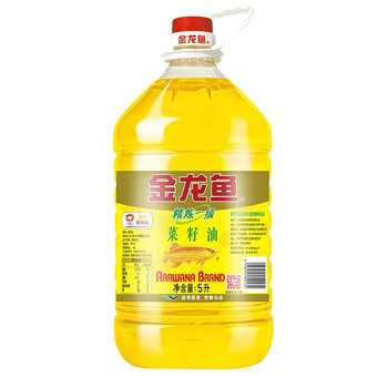 金龙鱼 食用油精炼一级菜籽油5l